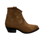 stivaletto texano in camoscio