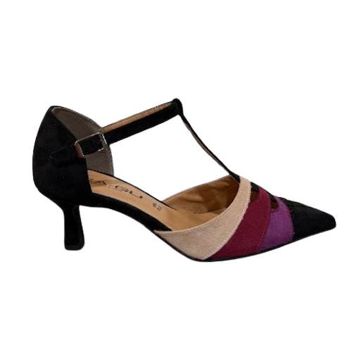 5430-removebg-preview scarpa con tacco t-strap in eco-camoscio - immagine 1