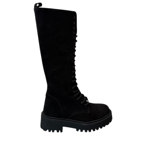 5442C_2-removebg-preview stivale biker in camoscio stringato - immagine 1