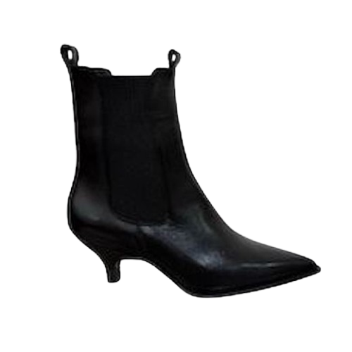 5444-removebg-preview stivaletto chelsea pointy con tacco a rocchetto in pelle - immagine 1