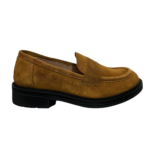 mocassino penny loafer in camoscio