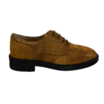 scarpa stringata oxford in camoscio